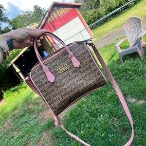 Brown and Pink juicy couture monogram Handbag